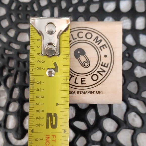 (4) 2006 STAMPIN' UP!  FROM "RIVETING" WOOD MOUNTED RUBBER STAMP SET RETIRED - Picture 3 of 4